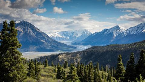 Mountain valley virtual background for Teams and Zoom