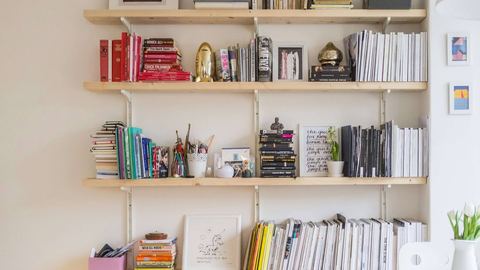 Home office shelf virtual background for Teams and Zoom